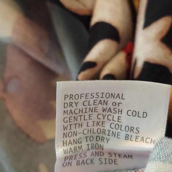 Haute Hippie Plus Size Peasant Blouse 2X Boho Bold Multicolor Long Sleeve - Picture 7 of 8